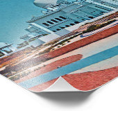 Gemälde der Abu Dhabi Moschee Fotodruck (Ecke)