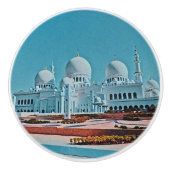 Gemälde der Abu Dhabi Moschee Keramikknauf (Vorderseite)