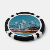 Gemälde der Abu Dhabi Moschee Pokerchips (Einzeln)