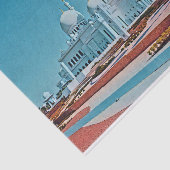 Gemälde der Abu Dhabi Moschee Seidenpapier (Ausschnitt)