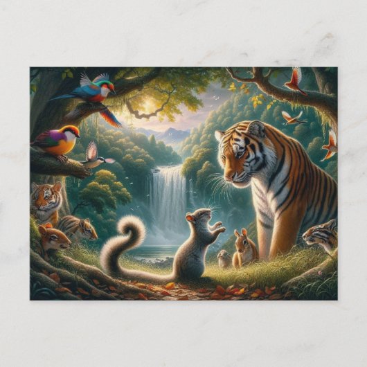Gemälde der bezauberten Ansammlung Postkarte (Vorderseite)