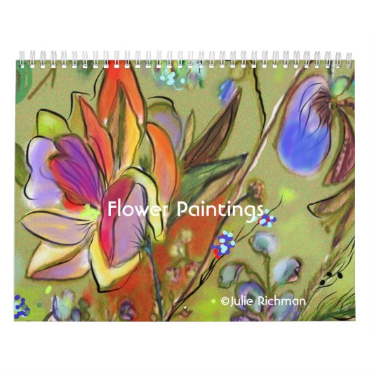Gemälde der Blume Kalender (Titelbild)