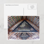 Gemälde der Kapellbrücke Postkarte (Vorne/Hinten)