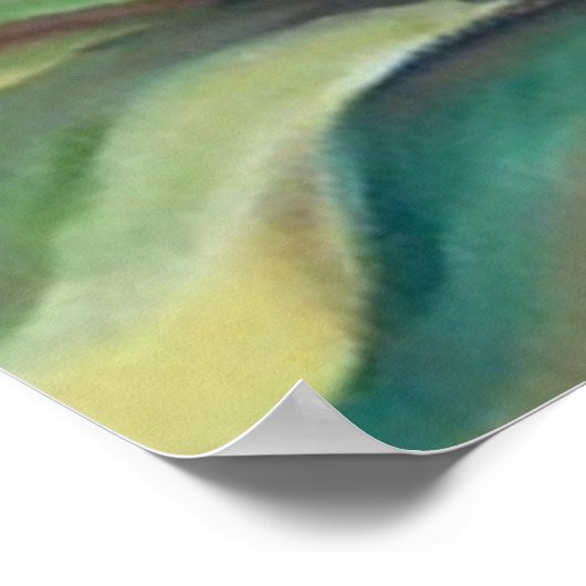 Gemälde der romantischen Irisis Poster (Ecke)