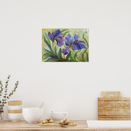 Gemälde der romantischen Irisis Poster (Küche)
