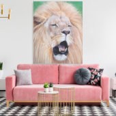 Gemälde der Tierwelt von Löwen, die große Katzenku Leinwanddruck (Insitu (Wohnzimmer))