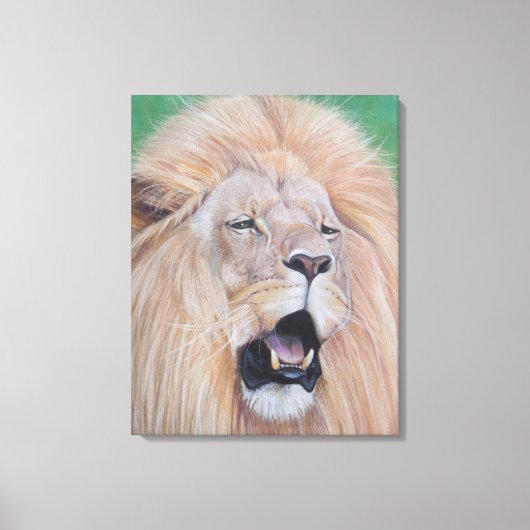 Gemälde der Tierwelt von Löwen, die große Katzenku Leinwanddruck (Vorderseite)
