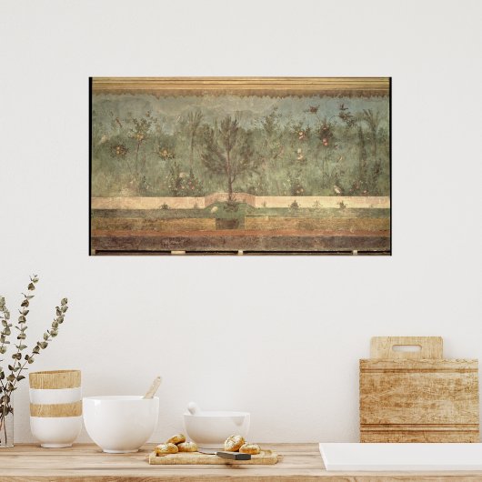 Gemälde der "Villa Livia" Poster (Küche)