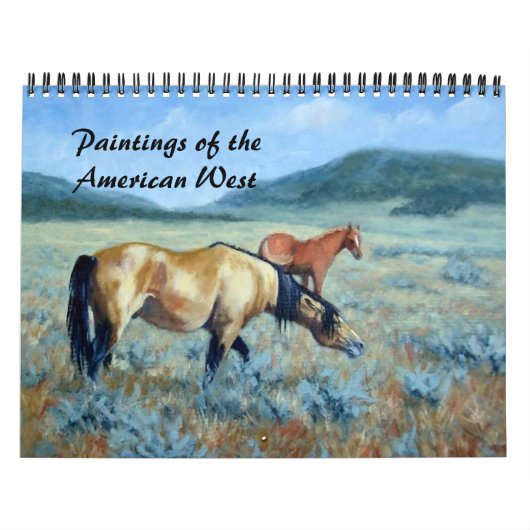 Gemälde des American West Calendar Kalender (Titelbild)
