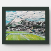 Gemälde des Berges Fuji von Alfred Fox Fotoplatte (Vorderseite)