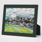 Gemälde des Berges Fuji von Alfred Fox Fotoplatte (Seite)