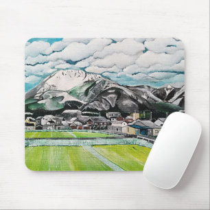 Gemälde des Berges Fuji von Alfred Fox Mousepad