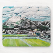 Gemälde des Berges Fuji von Alfred Fox Mousepad (Vorne)