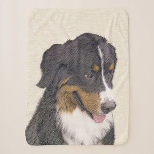 Gemälde des Berner Sennenhunds - Originale Hundeku Sherpadecke
