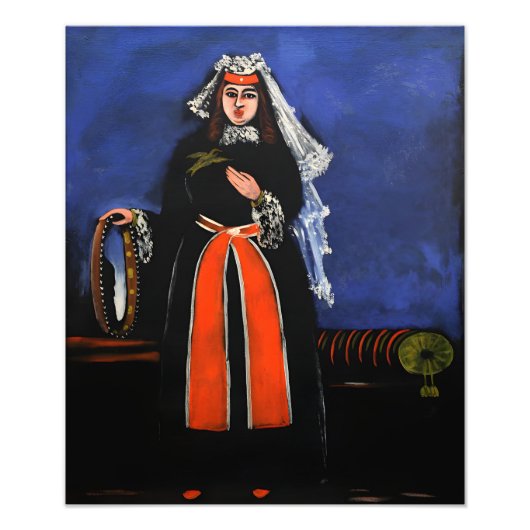 Gemälde des georgischen Malers Niko Pirosmani Fotodruck (Vorne)