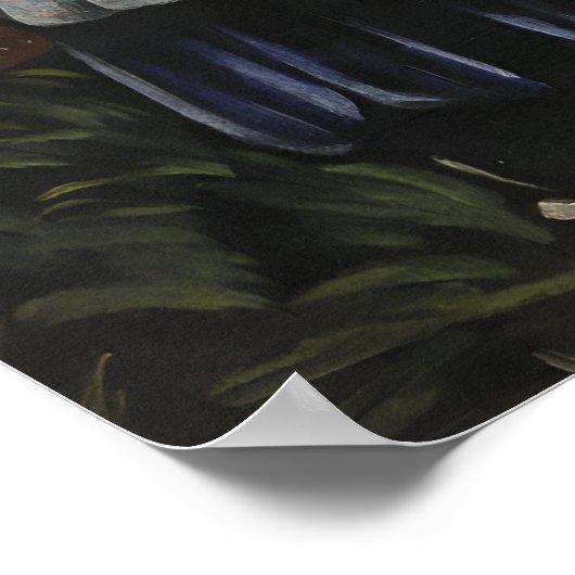 Gemälde des georgischen Malers Niko Pirosmani Poster (Ecke)