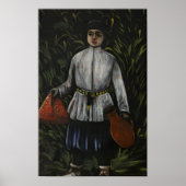 Gemälde des georgischen Malers Niko Pirosmani Poster (Vorne)