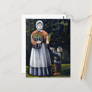 Gemälde des georgischen Malers Niko Pirosmani Postkarte