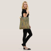 Gemälde des Kruzifixes mit einer Statue der Jungfr Tasche (Am Model)