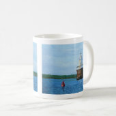 Gemälde des Lubec Channel Leuchtturms Kaffeetasse (VorderseiteRechts)