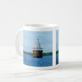 Gemälde des Lubec Channel Leuchtturms Kaffeetasse (Vorderseite Links)