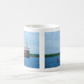 Gemälde des Lubec Channel Leuchtturms Kaffeetasse (Mittel)
