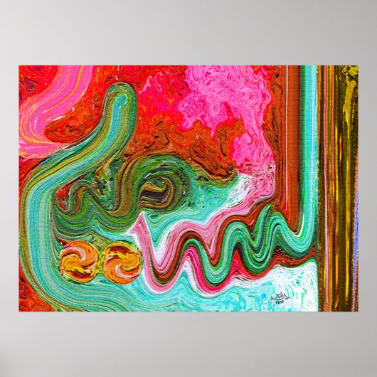 Gemälde des modernen Interieurs Poster (Vorne)