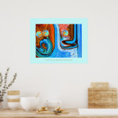 Gemälde des modernen Interieurs Poster (Küche)