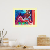 Gemälde des modernen Interieurs Poster (Küche)