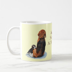 Gemälde des niedlichen Welpen-Beagle Kaffeetasse