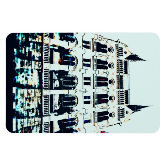 Gemälde des ungarischen Parlaments Magnet (Horizontal)