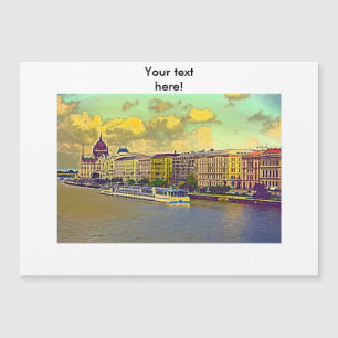 Gemälde des ungarischen Parlaments Magnetkarte