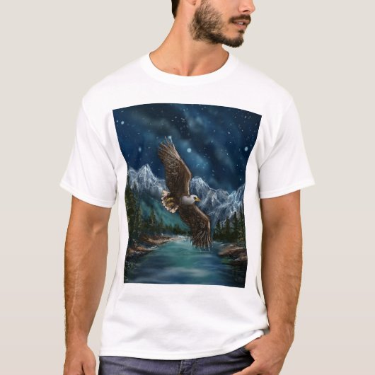 Gemälde eines Adlers T-Shirt (Vorderseite)