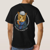 Gemälde eines Detektivkatzen-T - Shirt (Rückseite)