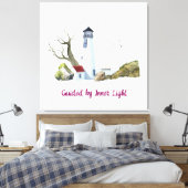 Gemälde eines Leuchtturms Leinwanddruck (Insitu (Schlafzimmer))