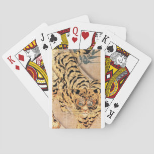 Gemälde eines Tigers aus dem 19. Jahrhundert von K Spielkarten