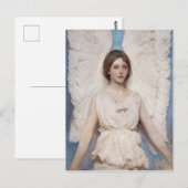 Gemälde Engel (1887) von Abbott Handerson Thayer Postkarte (Vorne/Hinten)