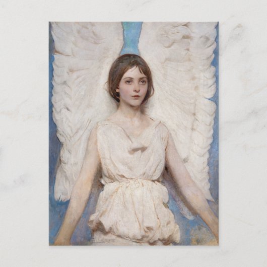 Gemälde Engel (1887) von Abbott Handerson Thayer Postkarte (Vorderseite)