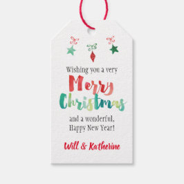 Gemälde frohe Weihnachtsschmuck Geschenkanhänger