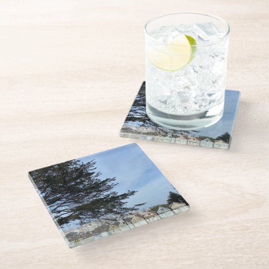 Gemälde Glasuntersetzer (Schrägansicht)