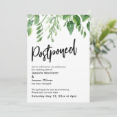 Gemälde Grüne Verspätete Hochzeitsankündigung Einladung (Stehend Vorderseite)