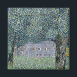 Gemälde Gustav Klimt, Bauernhof in Oberösterreich Magnet<br><div class="desc">Bauernhaus in Oberösterreich,  berühmtes Gemälde von Gustav Klimt</div>