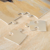 Gemälde im Garten mit Katze auf dem Sprung Puzzle (Seite)