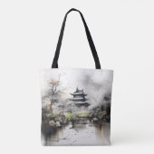 Gemälde im Haus und am See Tasche (Rückseite)