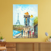 Gemälde im Pariser Eiffelturm Leinwanddruck (Insitu (Wohnzimmer))