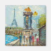 Gemälde im Pariser Eiffelturm Magnet (Vorne)