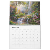 Gemälde im Wasserfall 2025 Kalender (Mär 2026)