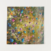 Gemälde in der Nähe Schöne Wiese von blau pink fl Wandteppich (Vorderseite (Horizontal))