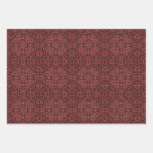 Gemälde in rotem geometrischem Muster Geschenkpapier Set (Vorderseite 2)