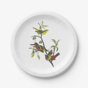 Gemälde Jagd von Audubon Pappteller